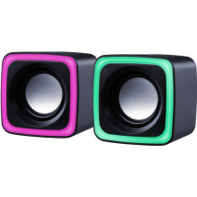 Garsiakalbis - Defender Solar 7 2.0 6W USB maitinami LED garsiakalbiai Juodas Garsiakalbis - Defender Solar 7 2.0 6W USB maitinami LED garsiakalbiai Juodas