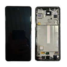 LCD screen Samsung A528 A52S 2021 with touch screen and frame Awesome Purple / Violet original (service pack)