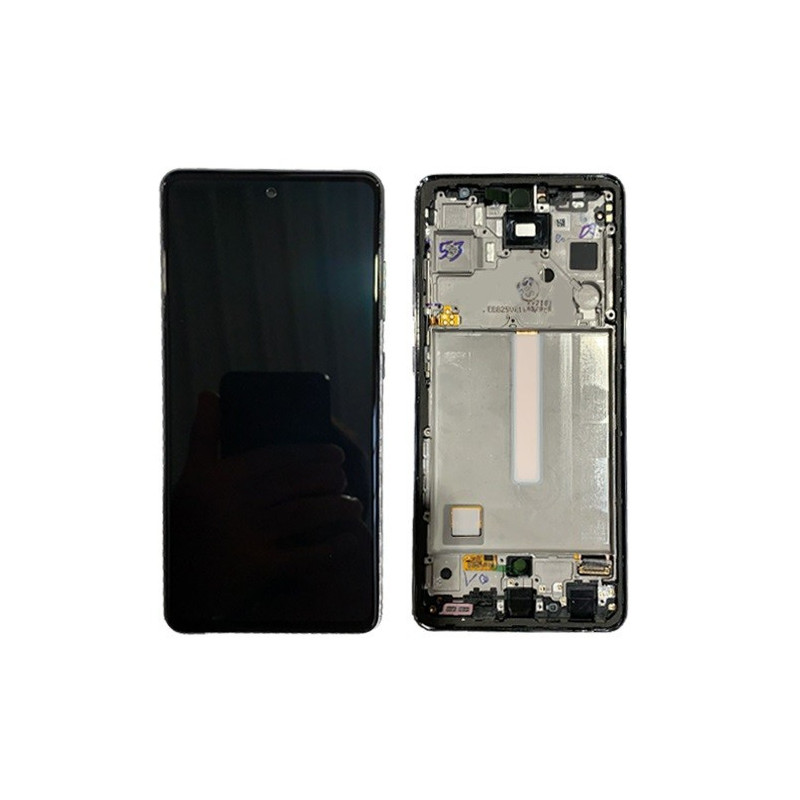LCD screen Samsung A528 A52S 2021 with touch screen and frame Awesome Purple / Violet original (service pack)