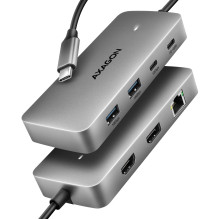 I / O HUB USB-C 3P HDMI DP / 0.15M HMC-CUB83X2 AXAGON