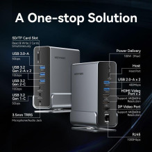 NB ACC įkrovimo stotelė 15in1 / USB-C MST TPUH0 VENTION