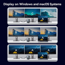 NB ACC įkrovimo stotelė 15in1 / USB-C MST TPUH0 VENTION