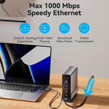NB ACC įkrovimo stotelė 15in1 / USB-C MST TPUH0 VENTION