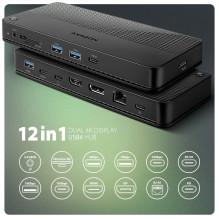 NB ACC DOCKING STATION / 12IN1 HMC-U4 AXAGON