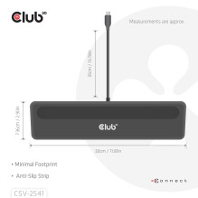 NB ACC įkrovimo stotelė 12in1 / USB-C 100W CSV-2541 CLUB3D