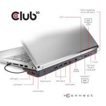 NB ACC DOCKING STATION / USB-C 100W CSV-1564W100 CLUB3D NB ACC DOCKING STATION / USB-C 100W CSV-1564W100 CLUB3D