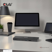 NB ACC įkrovimo stotelė 14in1 / USB-C 150W CSV-2540 CLUB3D NB ACC įkrovimo stotelė 14in1 / USB-C 150W CSV-2540 CLUB3D