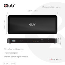 NB ACC įkrovimo stotelė 14in1 / USB-C 150W CSV-2540 CLUB3D NB ACC įkrovimo stotelė 14in1 / USB-C 150W CSV-2540 CLUB3D