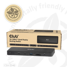 NB ACC įkrovimo stotelė 14in1 / USB-C 150W CSV-2540 CLUB3D NB ACC įkrovimo stotelė 14in1 / USB-C 150W CSV-2540 CLUB3D
