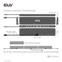 NB ACC įkrovimo stotelė / USB-C 100W CSV-1565 CLUB3D
