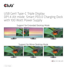 NB ACC DOCKING STATION / USB-C 100W CSV-1565 CLUB3D