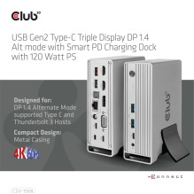 NB ACC DOCKING STATION / USB-C 120W CSV-1568 CLUB3D