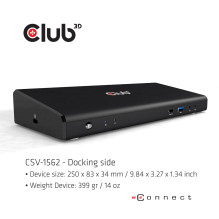 NB ACC DOCKING STATION / USB-C 60W CSV-1562 CLUB3D