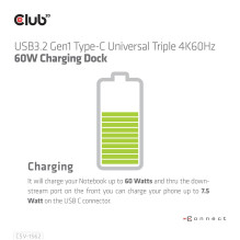 NB ACC DOKAS / USB-C 60W CSV-1562 CLUB3D