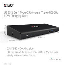 NB ACC DOCKING STATION / USB-C 60W CSV-1562 CLUB3D