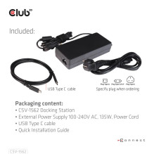 NB ACC DOCKING STATION / USB-C 60W CSV-1562 CLUB3D
