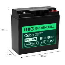 Greencell AGM VRLA 12V 18Ah...