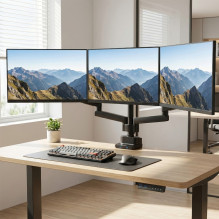 Maclean MC-811 Monitor Bracket Desk Mount Holder For 3 LCD LED Monitors USB 17'' - 27" 3 x 7kg VESA Maclean MC-811 Monitor Bracket Desk Mount Holder For 3 LCD LED Monitors USB 17'' - 27" 3 x 7kg VESA