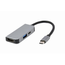 I / O ADAPTER USB-C TO HDMI / USB3 / 3IN1 A-CM-COMBO3-02 GEMBIRD I / O ADAPTER USB-C TO HDMI / USB3 / 3IN1 A-CM-COMBO3-02 GEMBIRD