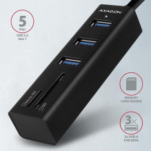I / O HUB USB3.2 3P SD / MICROSD / 0.2M HMA-CR3A AXAGON