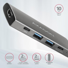 I / O HUB USB-C 5IN1 / 0.13M HMC-5G22 AXAGON