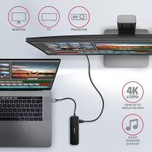I / O HUB USB-C 6IN1 / 0.2M HMC-6GL AXAGON