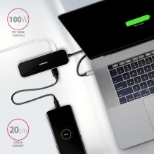 I / O HUB USB-C 6IN1 / 0.2M HMC-6GL AXAGON