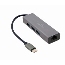 I / O ADAPTERIS USB-C PRIE LAN RJ45 / USB HUB A-CMU3-LAN-01 GEMBIRD I / O ADAPTERIS USB-C PRIE LAN RJ45 / USB HUB A-CMU3-LAN-01 GEMBIRD