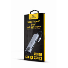 I / O ADAPTERIS USB-C PRIE HDMI / USB3 / 5IN1 A-CM-COMBO5-04 GEMBIRD