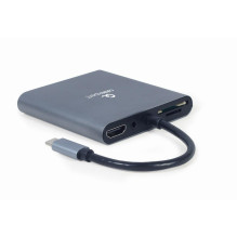 I / O ADAPTERIS USB-C PRIE HDMI / USB3 / 6IN1 A-CM-COMBO6-01 GEMBIRD I / O ADAPTERIS USB-C PRIE HDMI / USB3 / 6IN1 A-CM-COMBO6-01 GEMBIRD