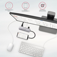 I / O HUB USB-C 5IN1 / 0.2M HMC-HCR3A AXAGON