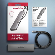 I / O HUB USB-C 5IN1 / 1M HMC-5H AXAGON