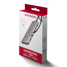 Įvesties / išvesties šakotuvas USB-C 5IN1 / 1M HMC-5H AXAGON