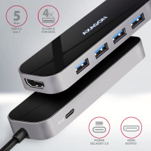 I / O HUB USB-C 6IN1 / 0.2M HMC-6H4A AXAGON