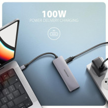 I / O HUB USB-C 5IN1 / 0,15M HMC-5H60 AXAGON