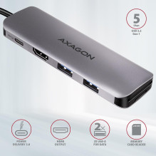 I / O HUB USB3.2 5IN1 / 0.2M HMC-5 AXAGON