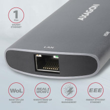 I / O HUB USB-C 6IN1 SATA M.2 / 0,18M HMC-6M2 AXAGON