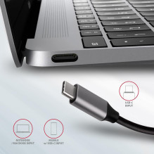 I / O HUB USB-C 6IN1 SATA M.2 / 0,18M HMC-6M2 AXAGON