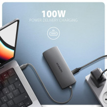 I / O HUB USB-C 9IN1 5GBPS / 0.2M HMC-8HLSA AXAGON