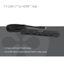 I / O HUB 7IN1 USB-C HDMI / 140W CSV-2555 CLUB3D I / O HUB 7IN1 USB-C HDMI / 140W CSV-2555 CLUB3D