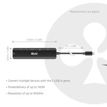 I / O HUB 7IN1 USB-C HDMI / 140W CSV-2555 CLUB3D I / O HUB 7IN1 USB-C HDMI / 140W CSV-2555 CLUB3D