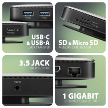 NB ACC DOCKING STOTIS / NVME / SATA 9IN1 HMC-UFO AXAGON