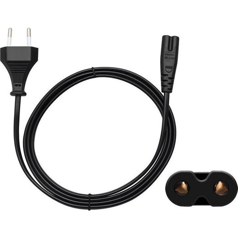 Power cable for radio (2pin) 1,5 m black