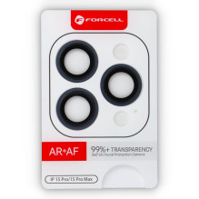 iPhone 15 Pro / 15 Pro Max kameros stiklas Forcell Premium titano mėlynas iPhone 15 Pro / 15 Pro Max kameros stiklas Forcell Premium titano mėlynas