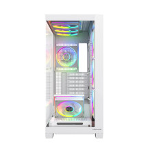 Korpusas - MODECOM VOLCANO STELLAR PLUS ARGB MIDI bokštas ATX Micro-ITX baltas