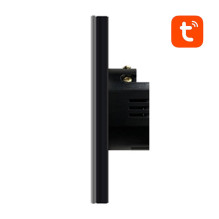 Išmanusis šviesos jungiklis „Avatto TS02-EU-B1“ su WiFi, 1 krypties, TUYA (juodas)