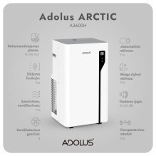Mobilus oro kondicionierius ADOLUS ARCTIC A3600H su šildymu ir lango tarpine