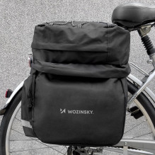 Wozinsky Wozinsky 60L spacious bike rack bag (rain cover included) black (WBB13BK)