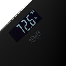 Skaitmeninės Svarstyklės - Adler AD 8194b 180 kg Talpa, USB-C Įkraunama, Juoda