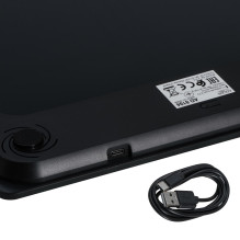 Skaitmeninės Svarstyklės - Adler AD 8194b 180 kg Talpa, USB-C Įkraunama, Juoda